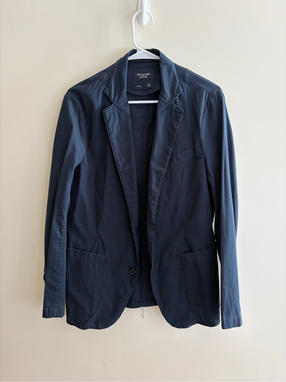 Abercrombie & Fitch Navy Lightweight Stretch Men's Shirt Jacket